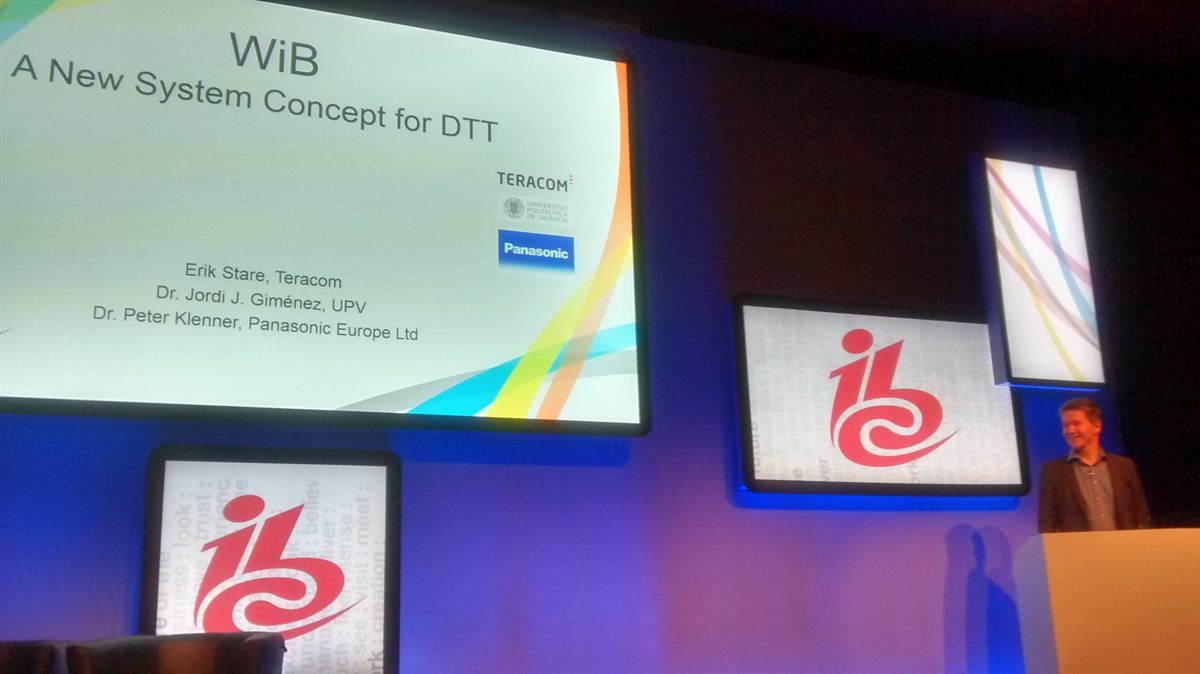 The WiB paper presented on the IBC 2016 conference stage